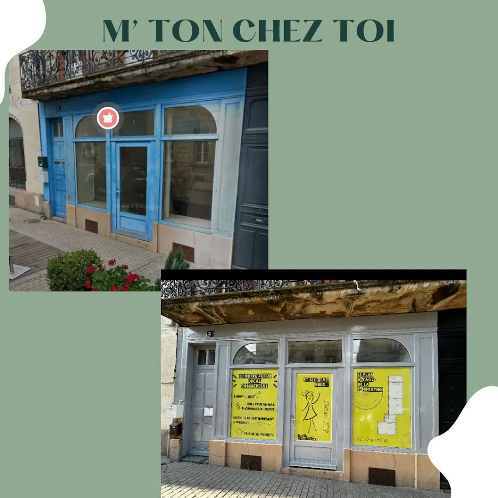 Réalisation M'ton chez toi de peinture façade magasin Autun 71400